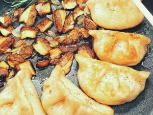 Šaldyti virtiniai su kiauliena, pakuotėje 500g