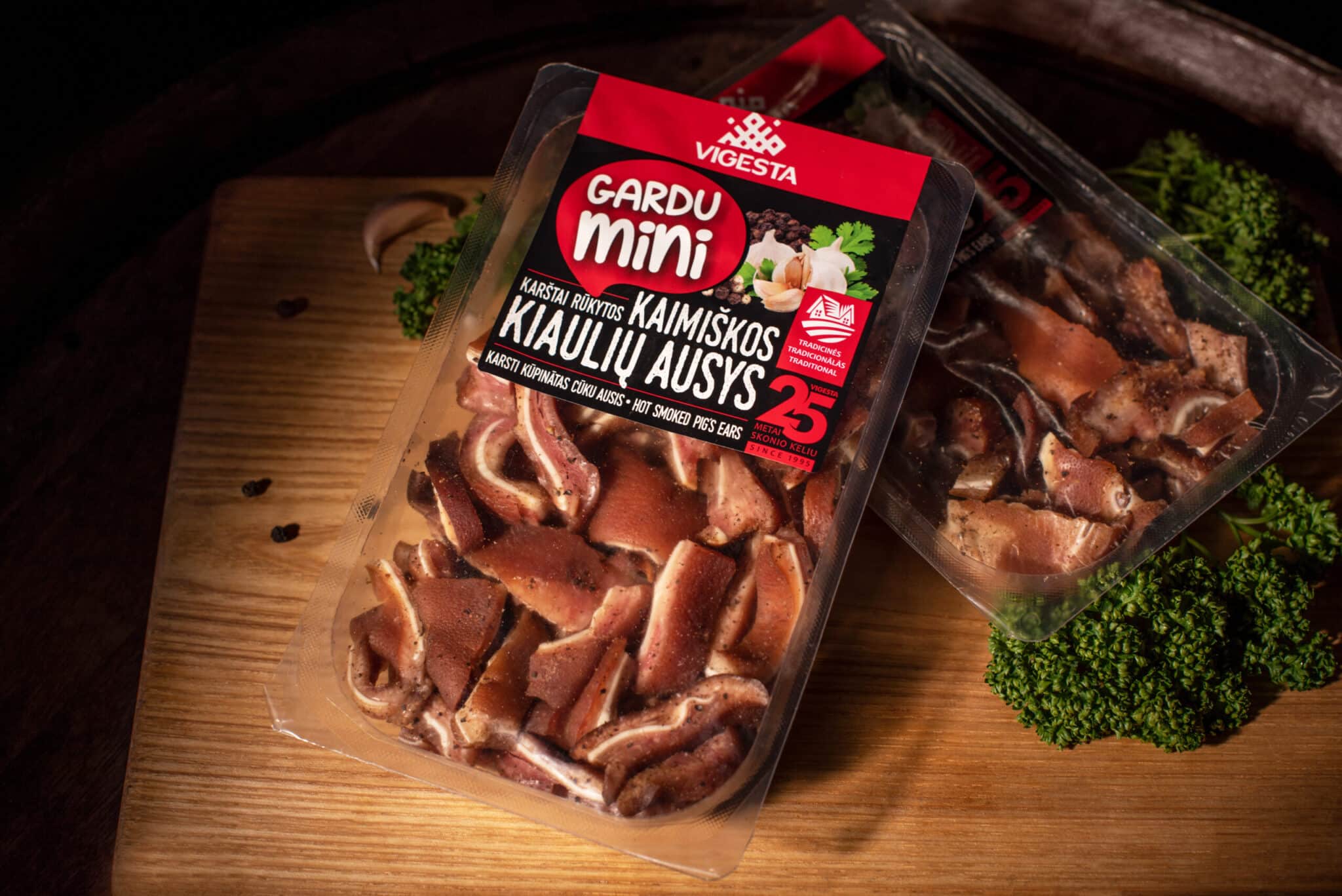 Kiaulienos ausys pjaustytos, pakuotėje 170g