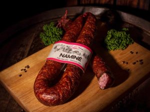 Naminė Šalto rukymo dešra apie 700g rinkelė