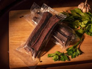 Briedienos džiovinta mėsa pakuotėje 100g